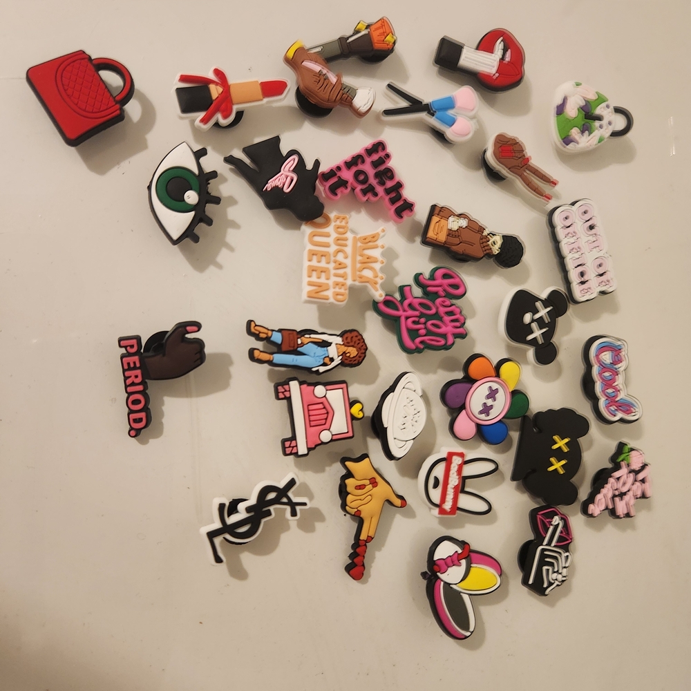CROCS Bad Bunny Ysl Jibbit Shoe Charms Set